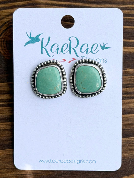 Kingman Turquoise Studs