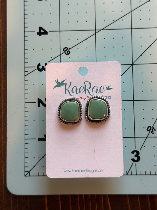 Kingman Turquoise Studs