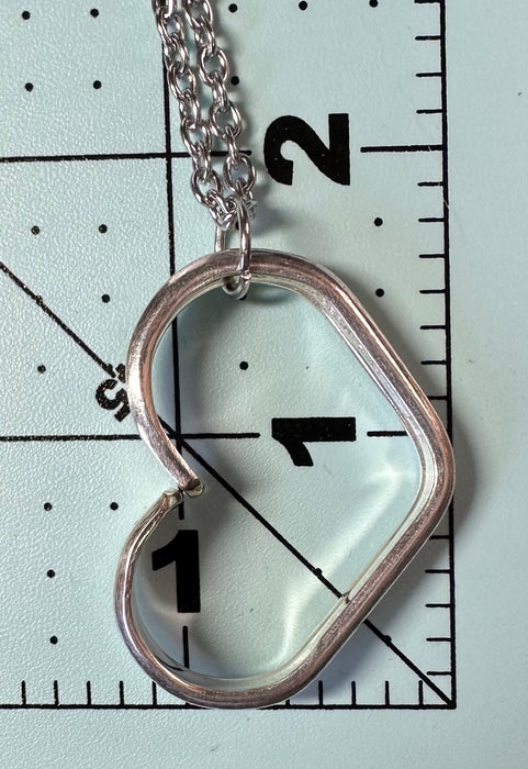 Silverplate Heart Necklace