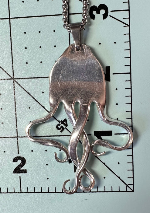 Silverplate Forktopus Necklace